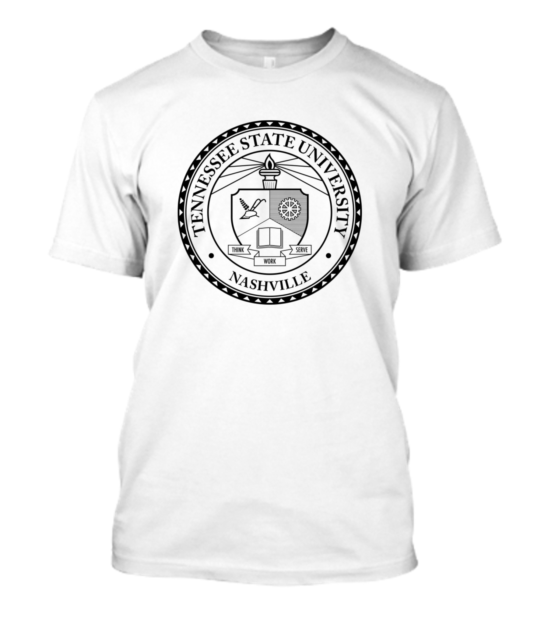 Tennessee State University Nashville Seal Think Work Serve T-Shirt