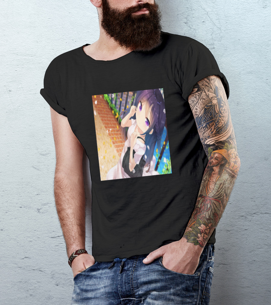 Tereda Rize Anime Character Spring Pathway Scene T-Shirt