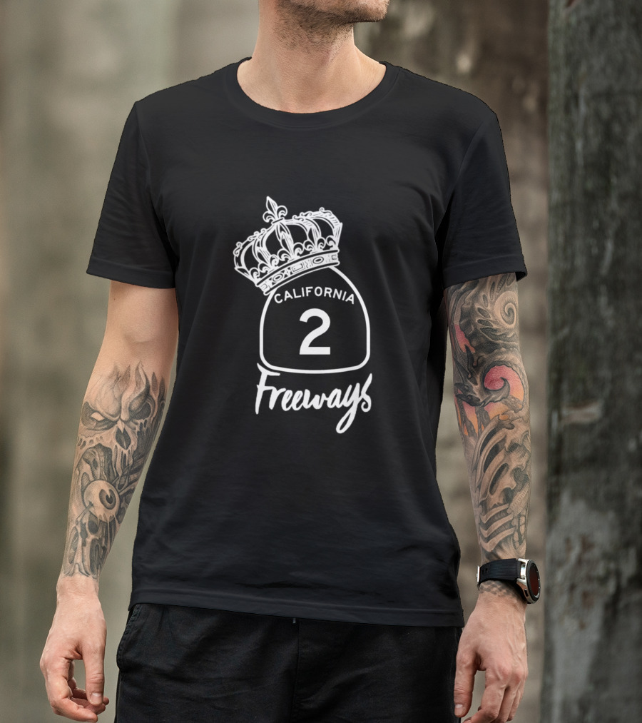 California 2 Freeways Crown T-Shirt
