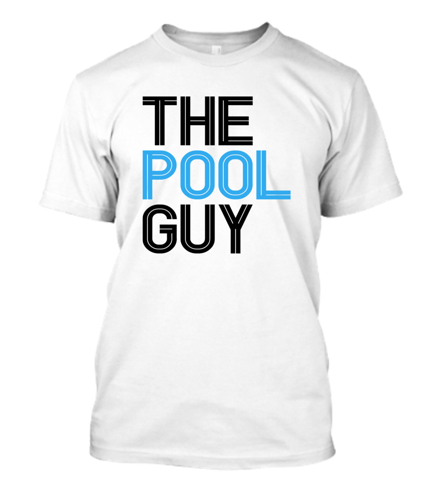 The Pool Guy Black And Blue T-Shirt
