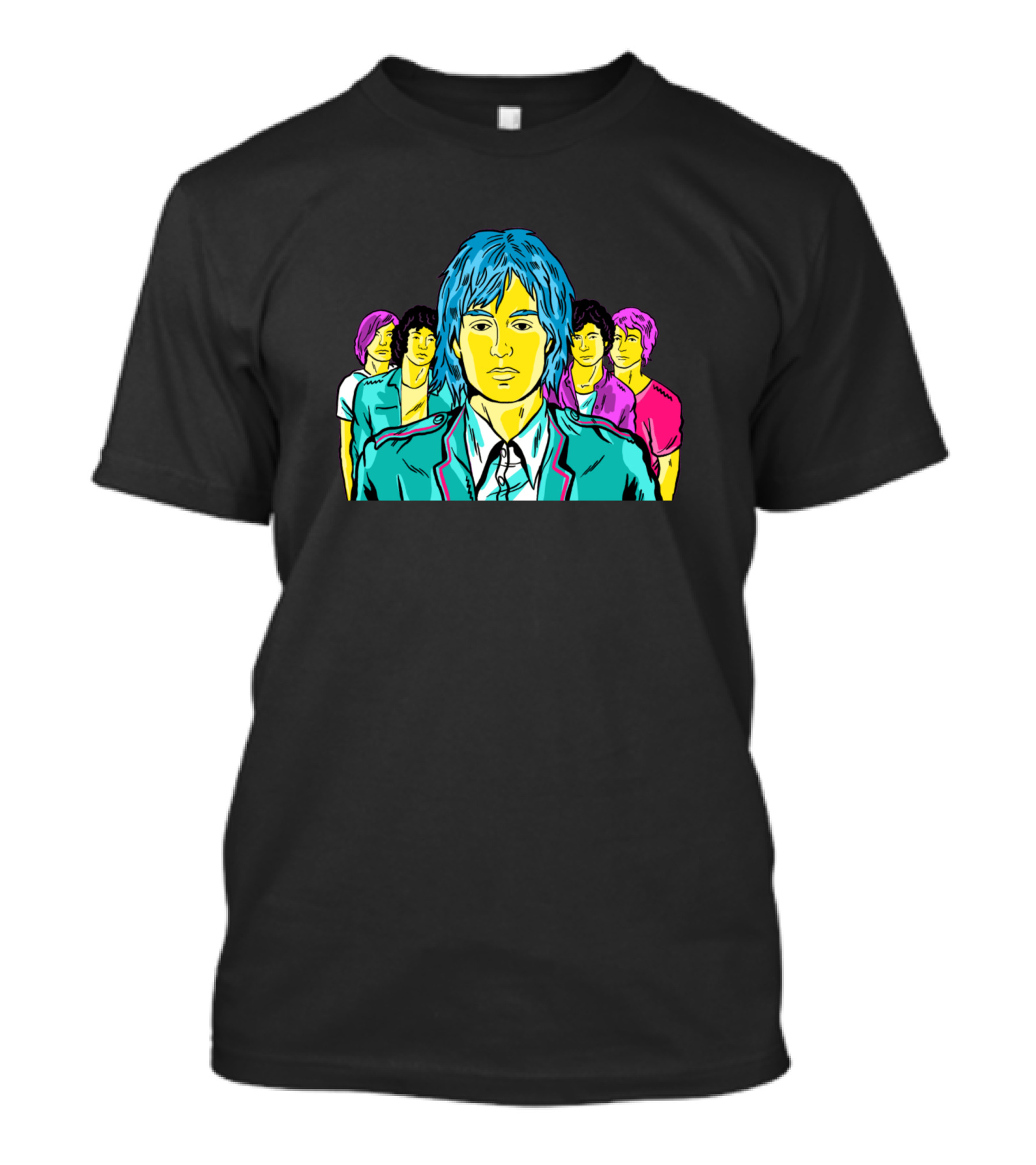 The Strokes Colorful Band Profile Pop T-Shirt