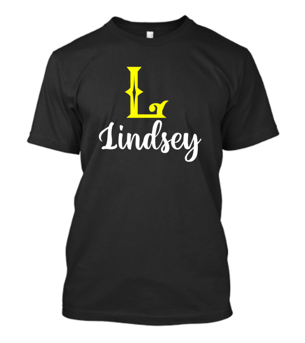 Lindsey L Monogram Lindsey Surname Lindsey Second Name T-Shirt