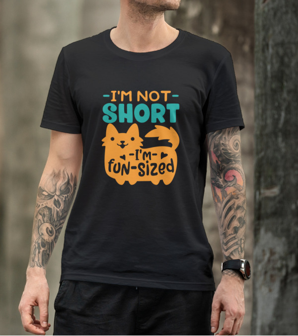 I'm Not Short I'm Fun-Sized Cute Cat T-Shirt