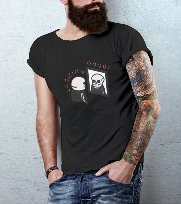 Looking Good Skeleton Reflection T-Shirt