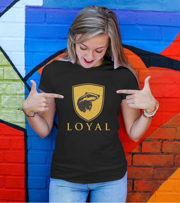 Loyal Wolf Shield Emblem T-Shirt