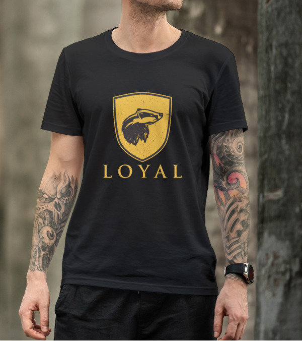 Loyal Wolf Shield Emblem T-Shirt