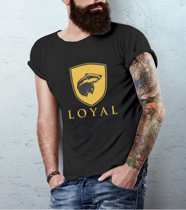 Loyal Wolf Shield Emblem T-Shirt