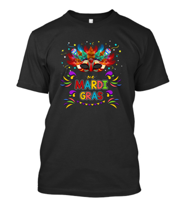 Mardi Gras Carnival Mask Party Festival Women Men Kids T-Shirt