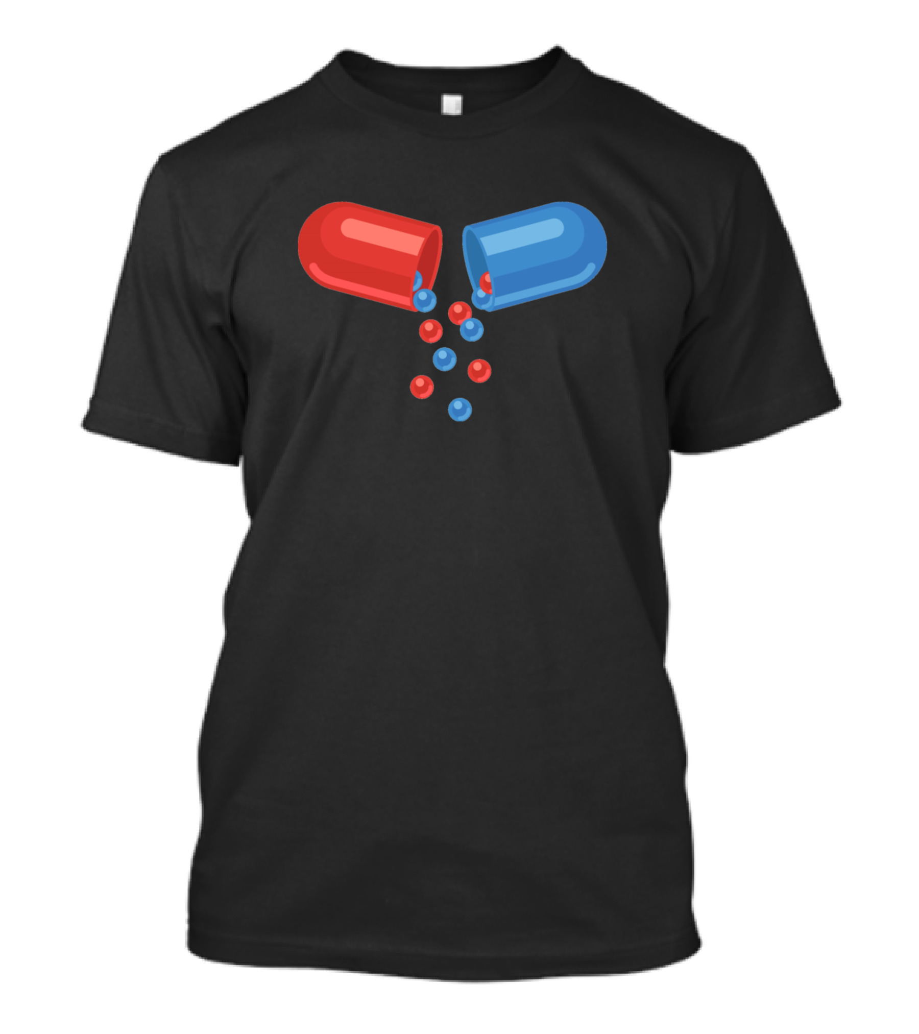 Red And Blue Capsule Pills T-Shirt