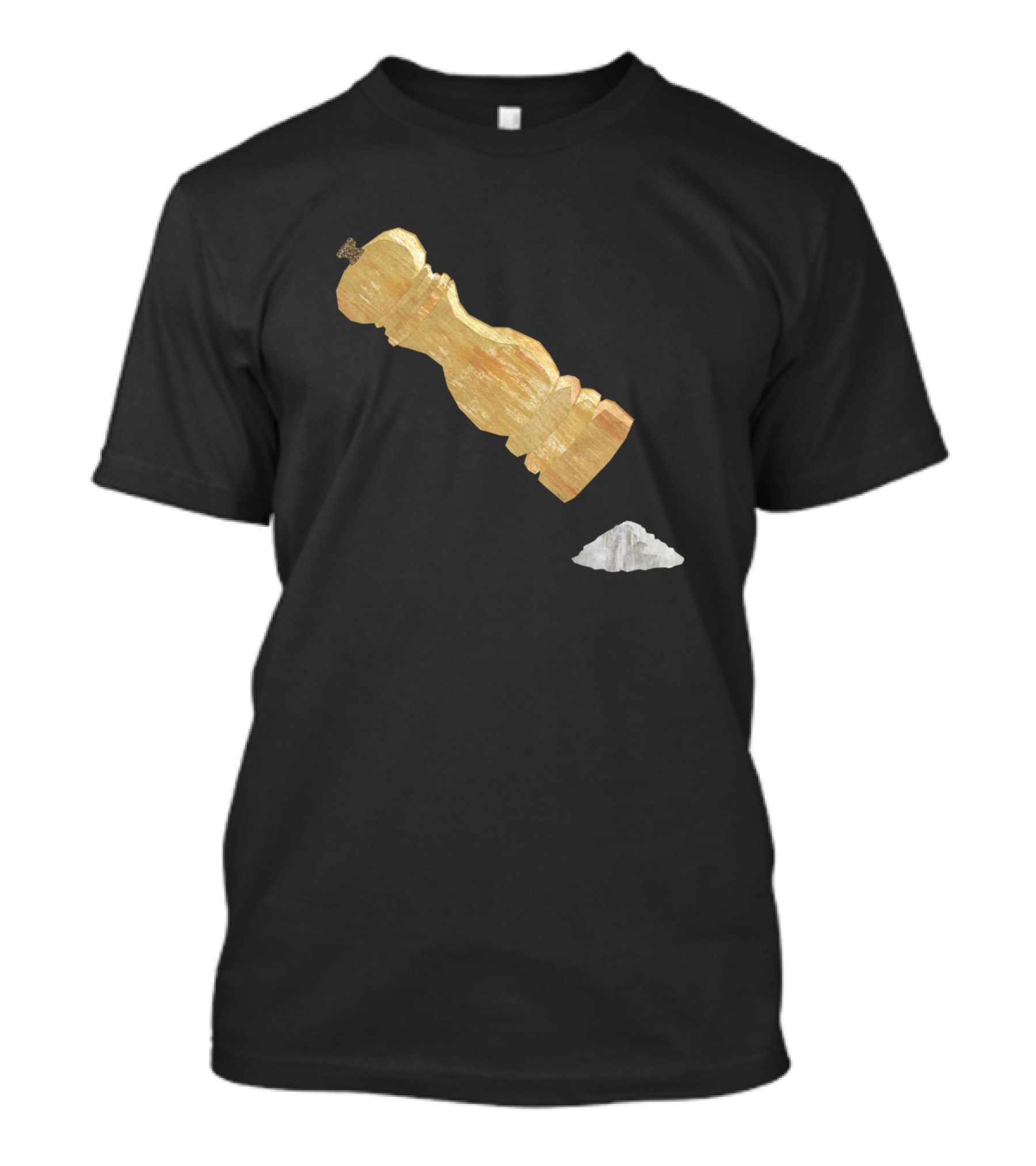 Salt Grinding Mill Pepper Grinder And Salt Pile T-Shirt