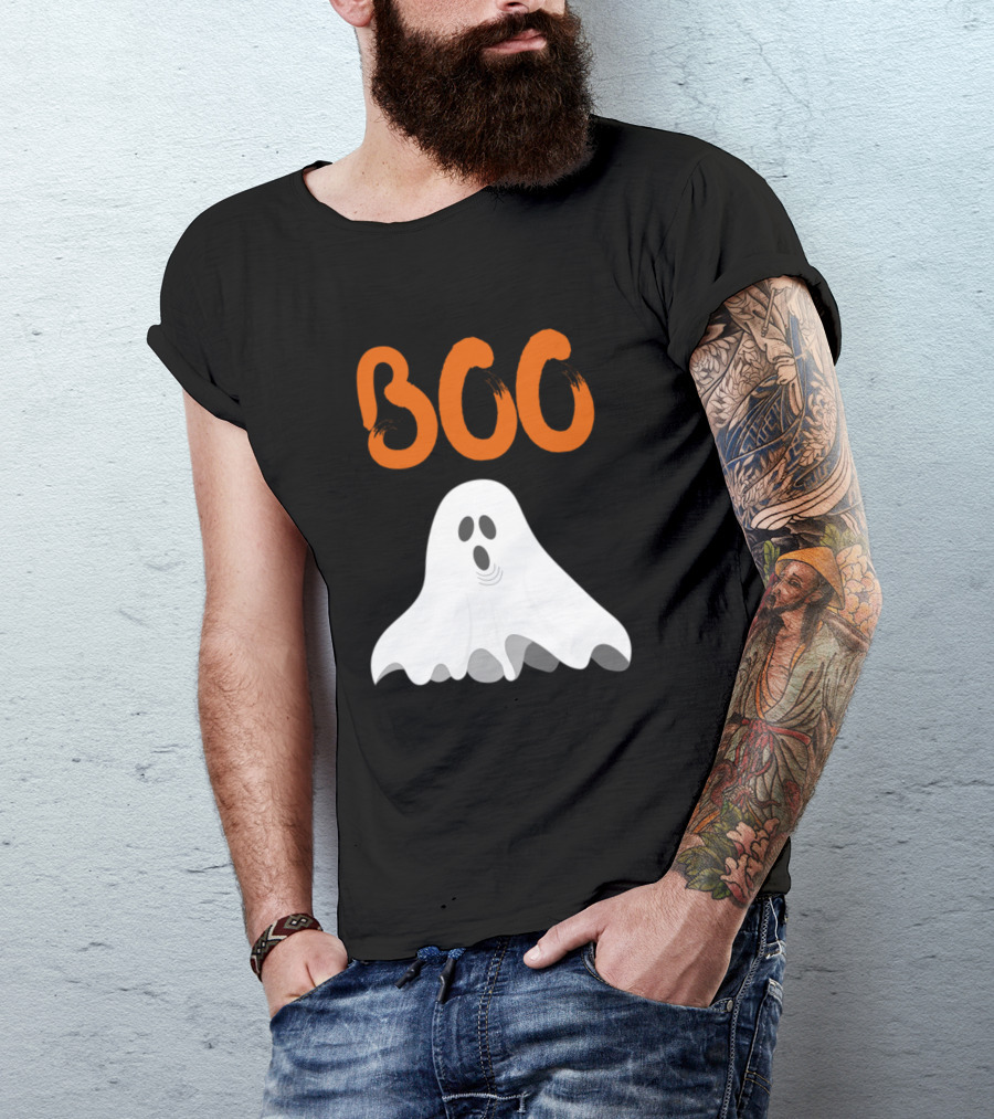 Boo Scary Halloween Ghost T-Shirt