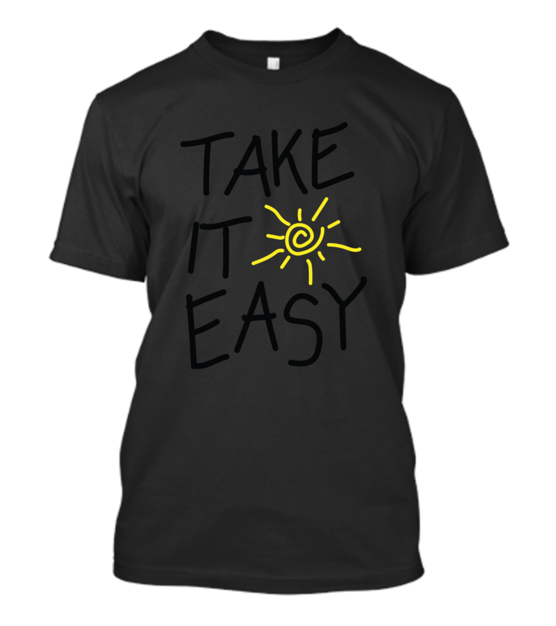 Take It Easy Sunshine Spiral Sun T-Shirt