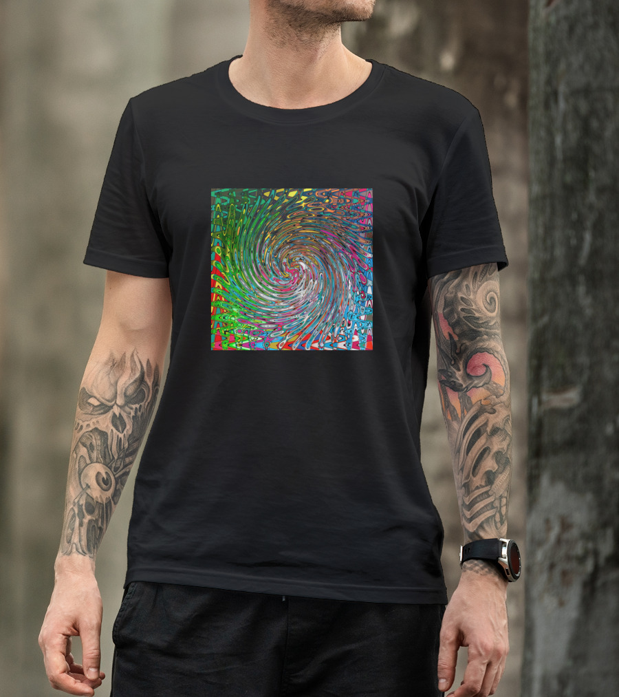 Vortex Kaleidoscope Swirl Spiral T-Shirt