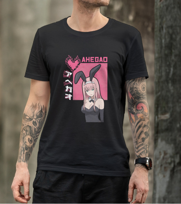 Ahegao Zero Two Bunny Girl T-Shirt