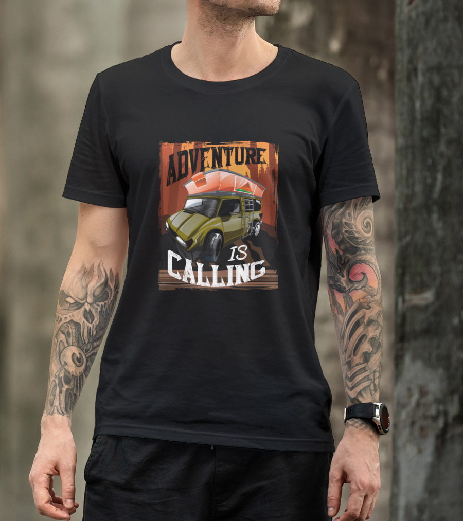 Adventure Is Calling Roof Tent Campers T-Shirt