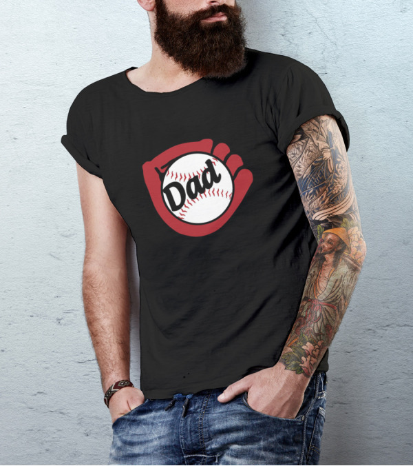 Dad Baseball Glove And Ball T-Shirt