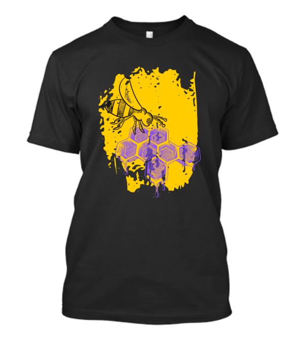 Bee Honey Lover Womens Queen Bee Honeycomb T-Shirt