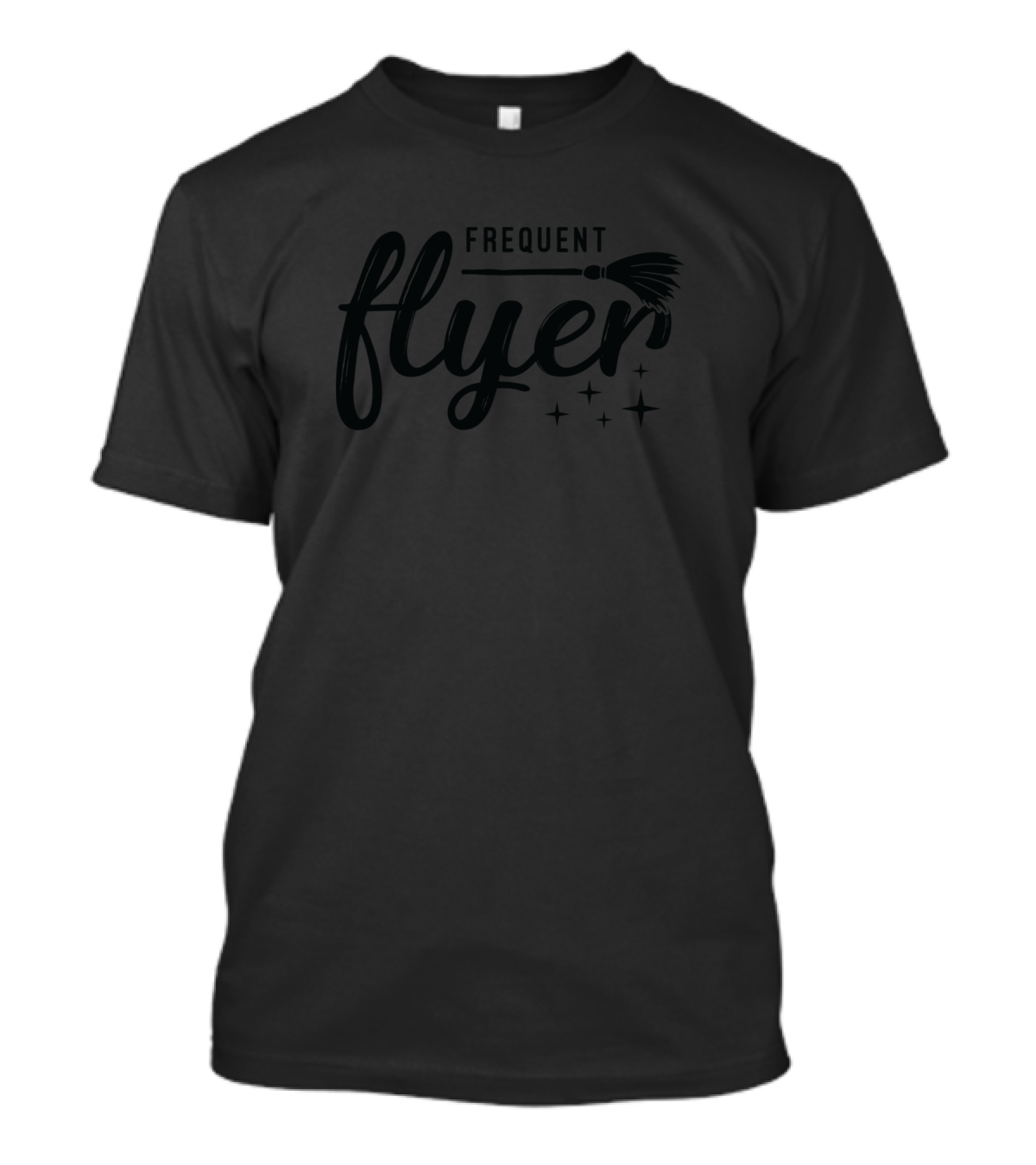 Frequent Flyer Broomstick Stars T-Shirt