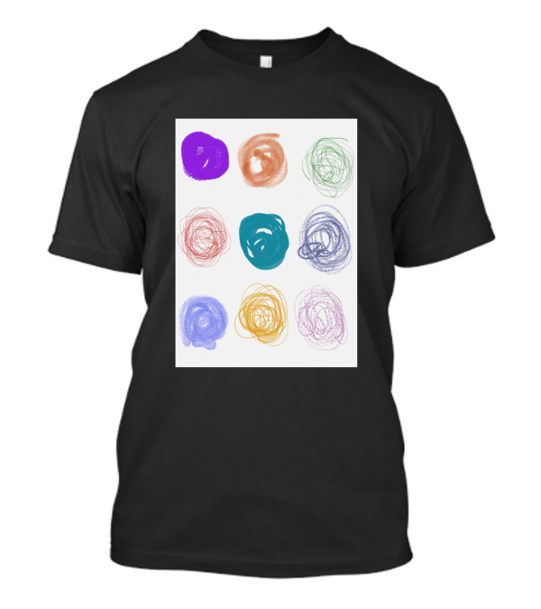 Green Thoughts Colorful Scribbles T-Shirt