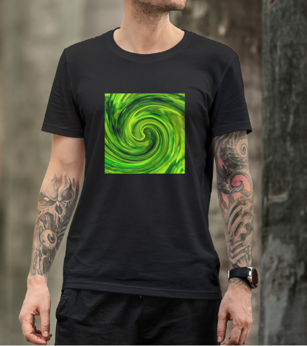 Legecy Texture Green Swirl T-Shirt