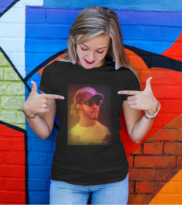 LEWIS HAMILTON NEON STYLE RACING T-Shirt