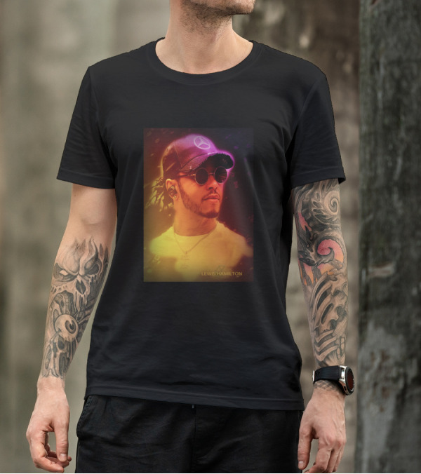 LEWIS HAMILTON NEON STYLE RACING T-Shirt
