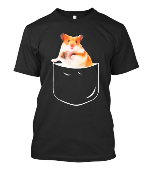 Pocket Hamster Cute Rodent Peekaboo Joke T-Shirt