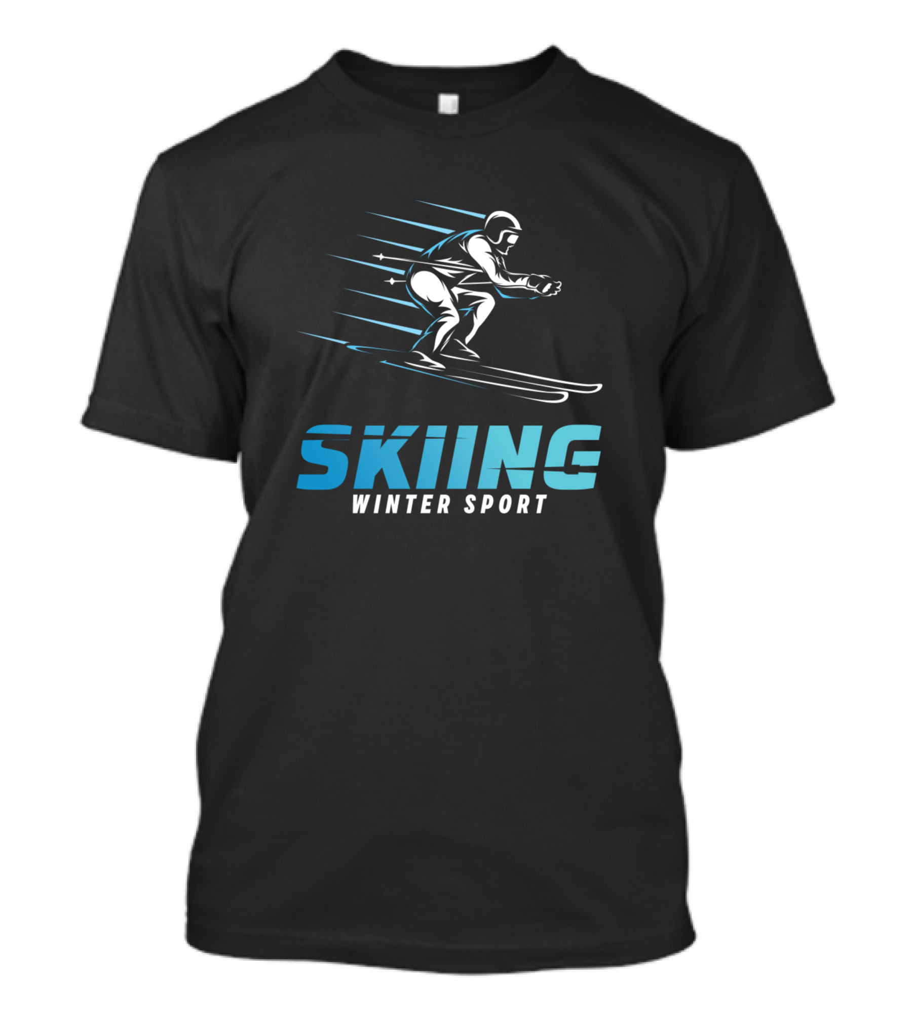 SKIING WINTER SPORT SKIER IN ACTION T-Shirt