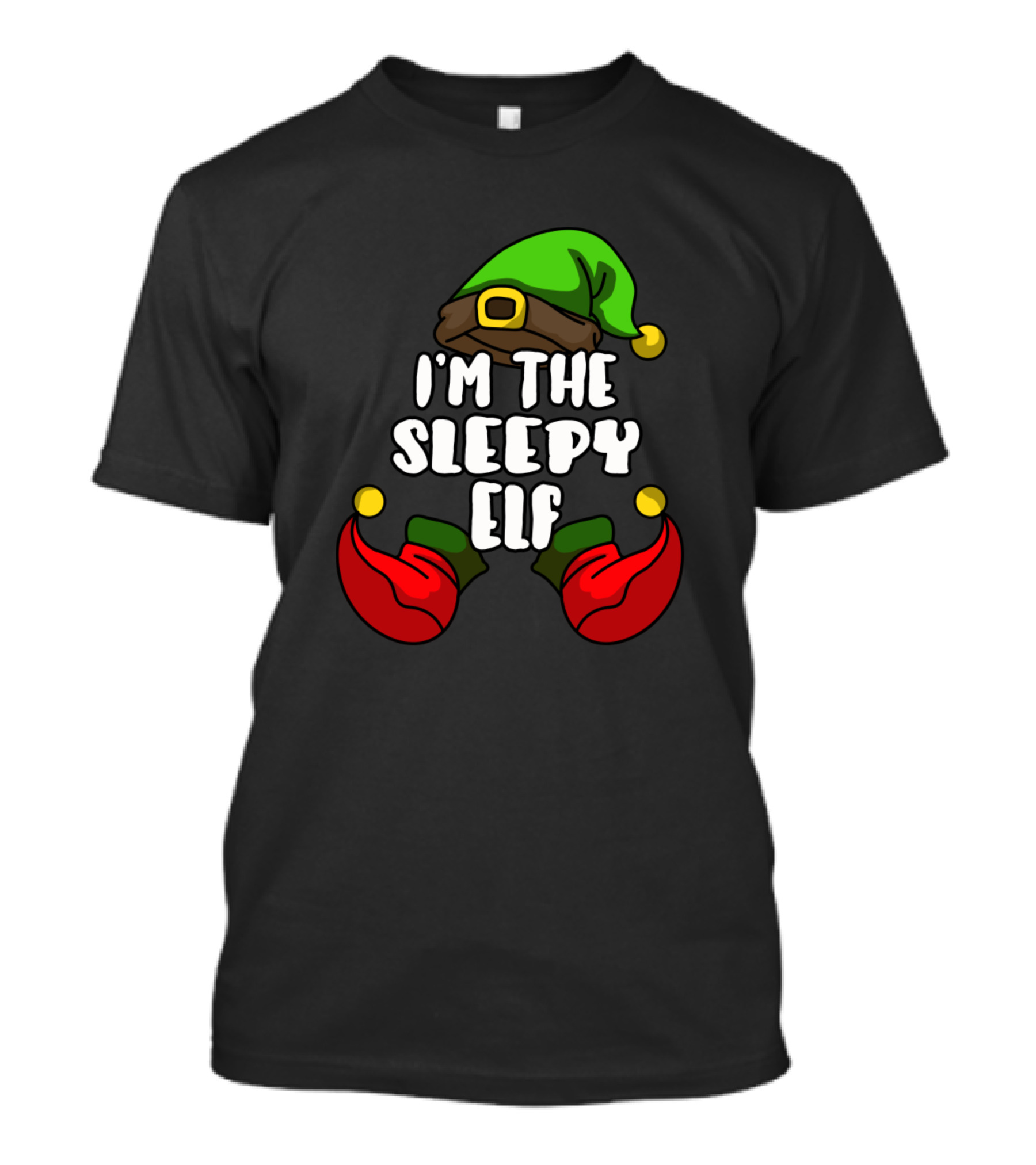 I'm The Sleepy Elf Matching Family Group Pajama Christmas T-Shirt