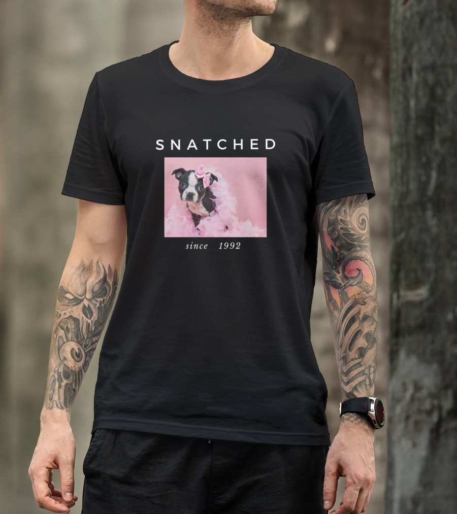Snatched Pink Boa Puppy Since 1992 T-Shirt