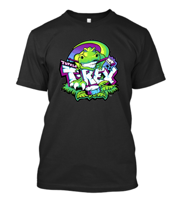 Tupelo Rex Hockey Dinosaur Sports T-Shirt
