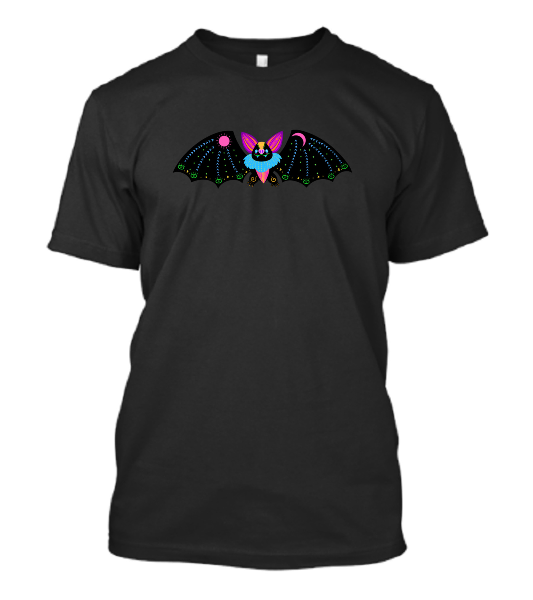 Alebrije Bat Colorful Folk Art Mexican Fantasy Creature T-Shirt
