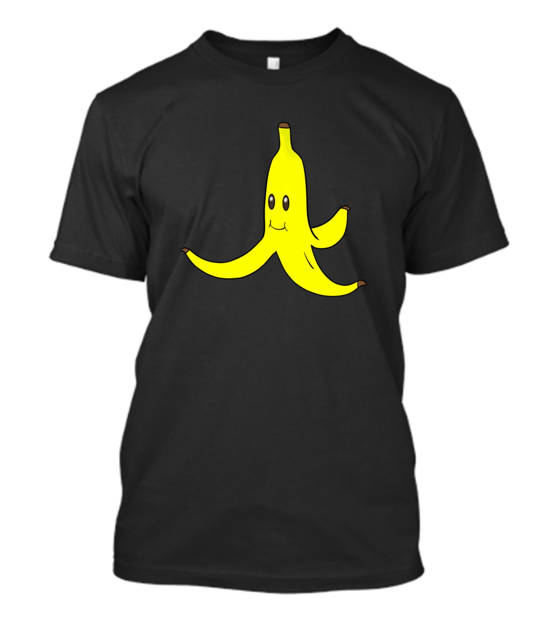 Banana Peel Happy Face Character T-Shirt