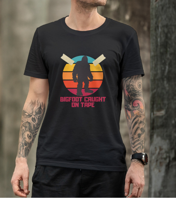 Bigfoot Caught On Tape Retro T-Shirt