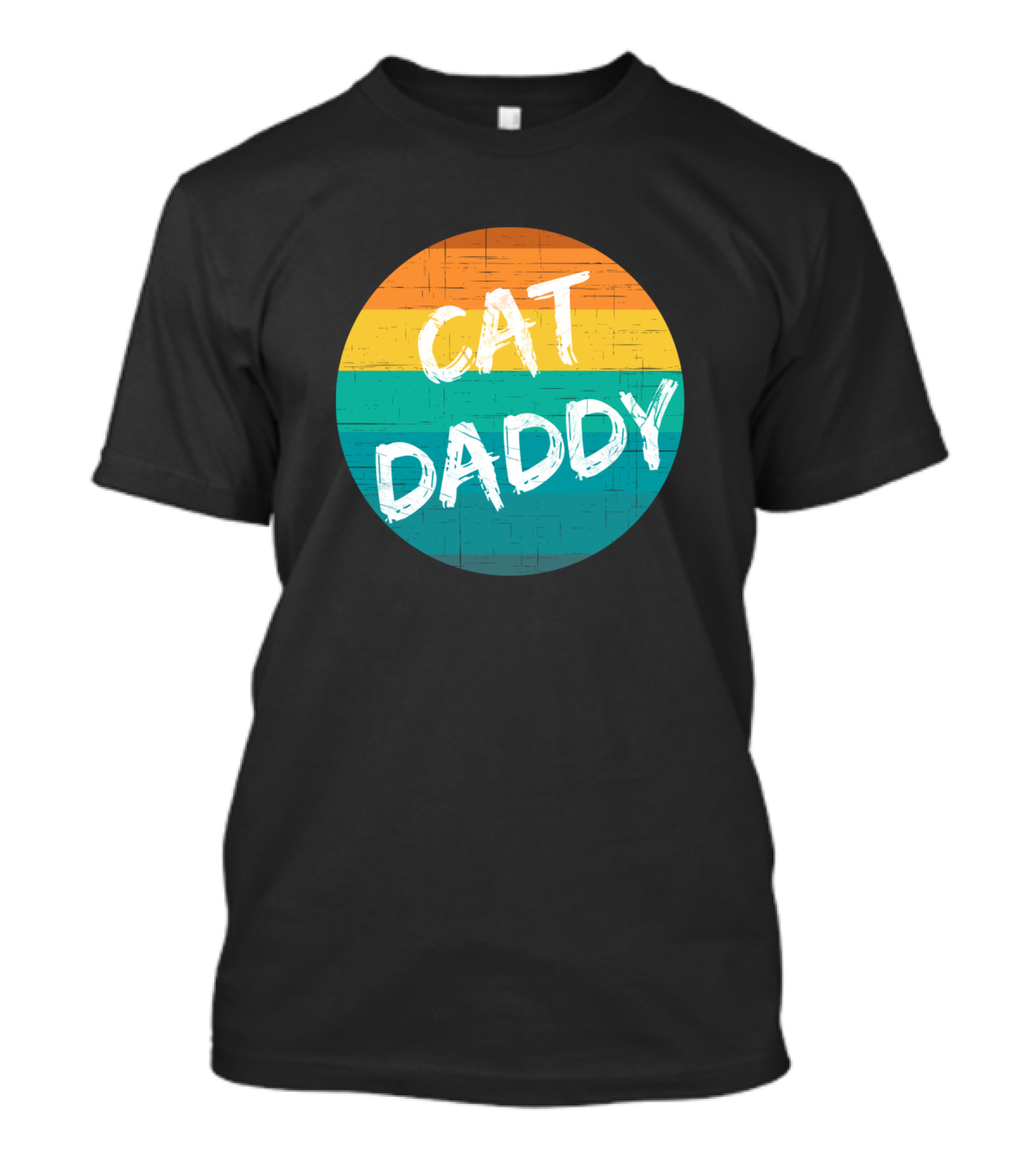 Cat Daddy Vintage Sunset Stripes T-Shirt