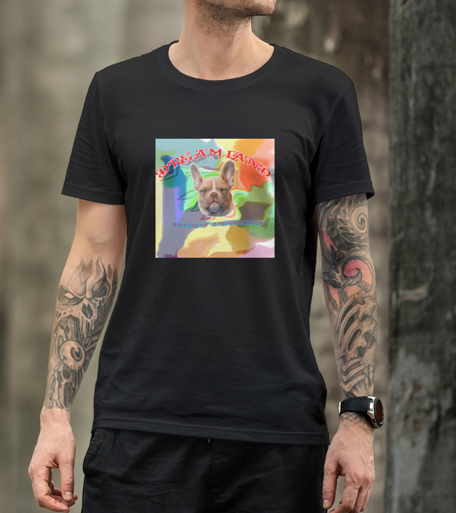 Dreamland Cute French Bulldog Trippy Colors T-Shirt