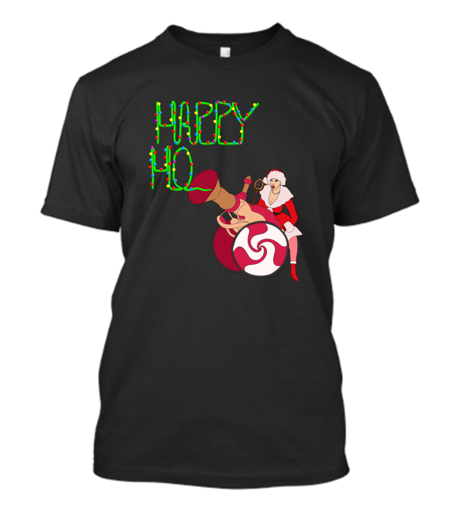 Happy Ho Lidays From Martha May Light String Festive Image T-Shirt