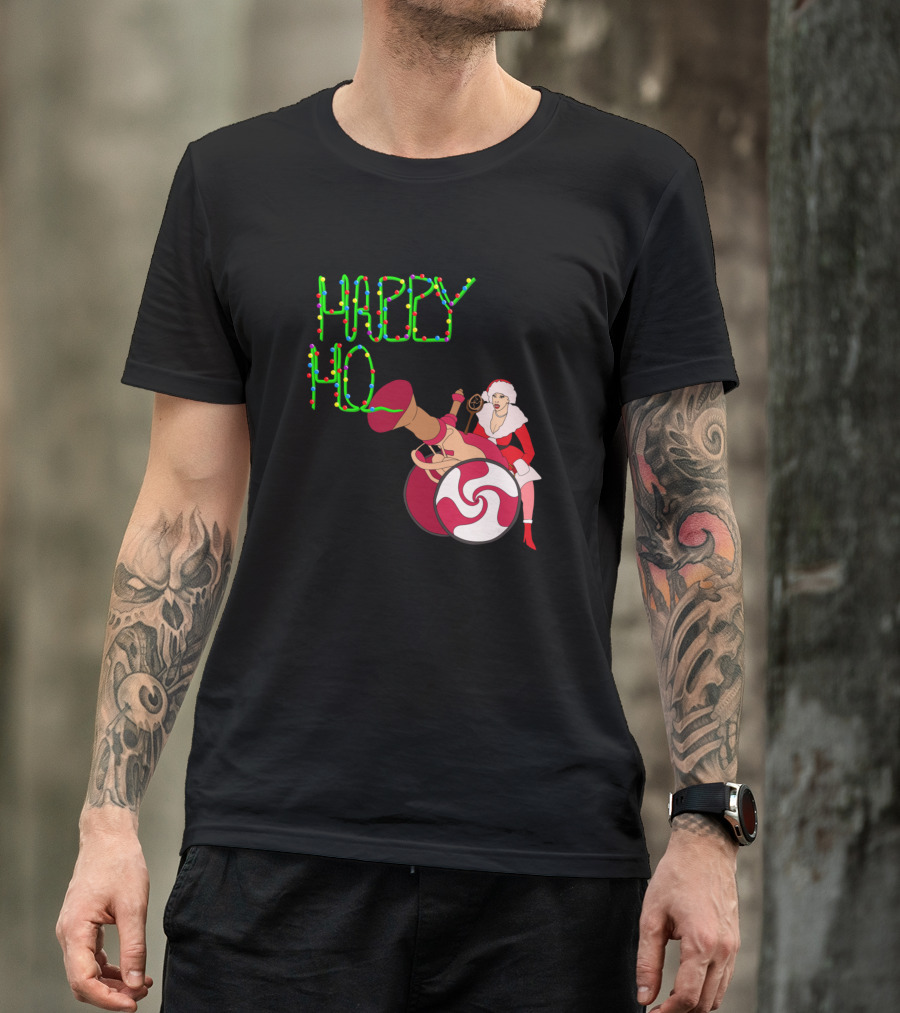 Happy Ho Lidays From Martha May Light String Festive Image T-Shirt