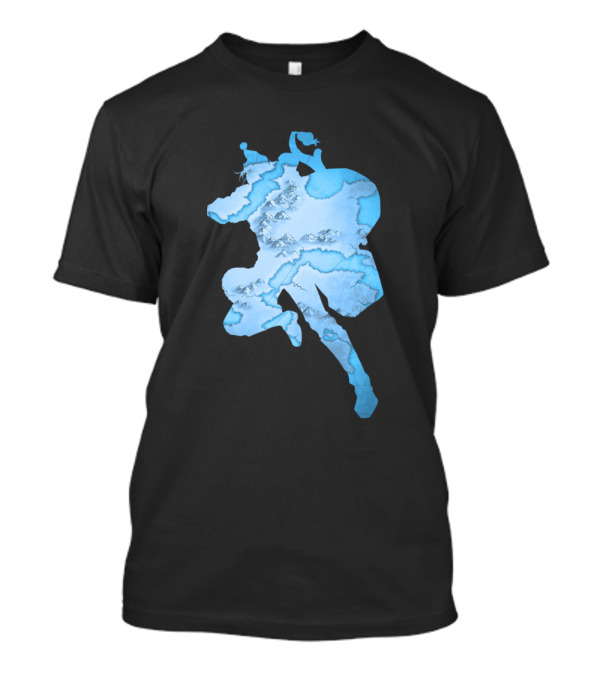Felix Icy Giver Silhouette With Snowy Mountains T-Shirt