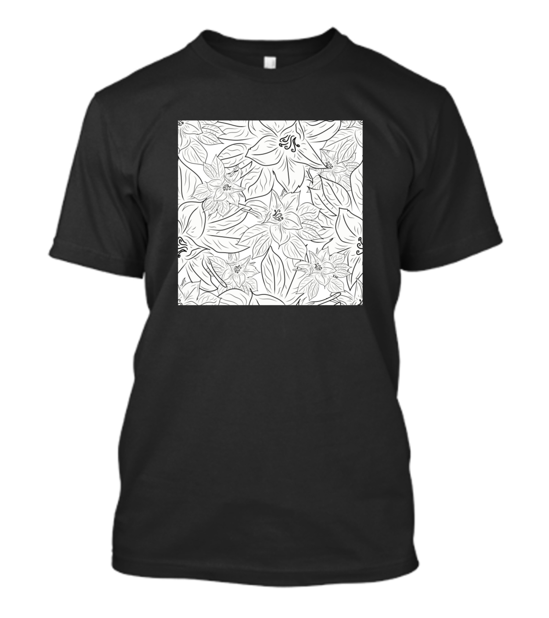 Fun Neck Gaiter Magnolia Pattern Floral Gator T-Shirt
