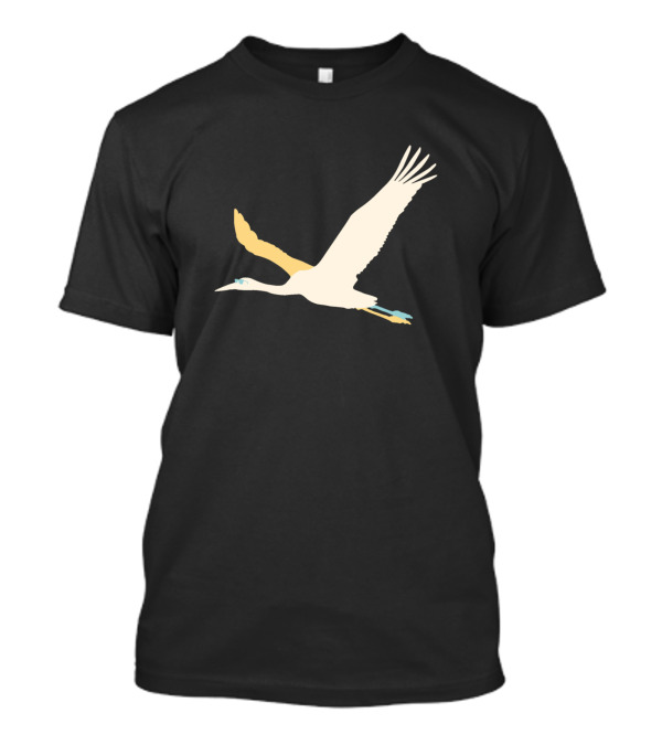 Grus Crane Flying Minimalist T-Shirt