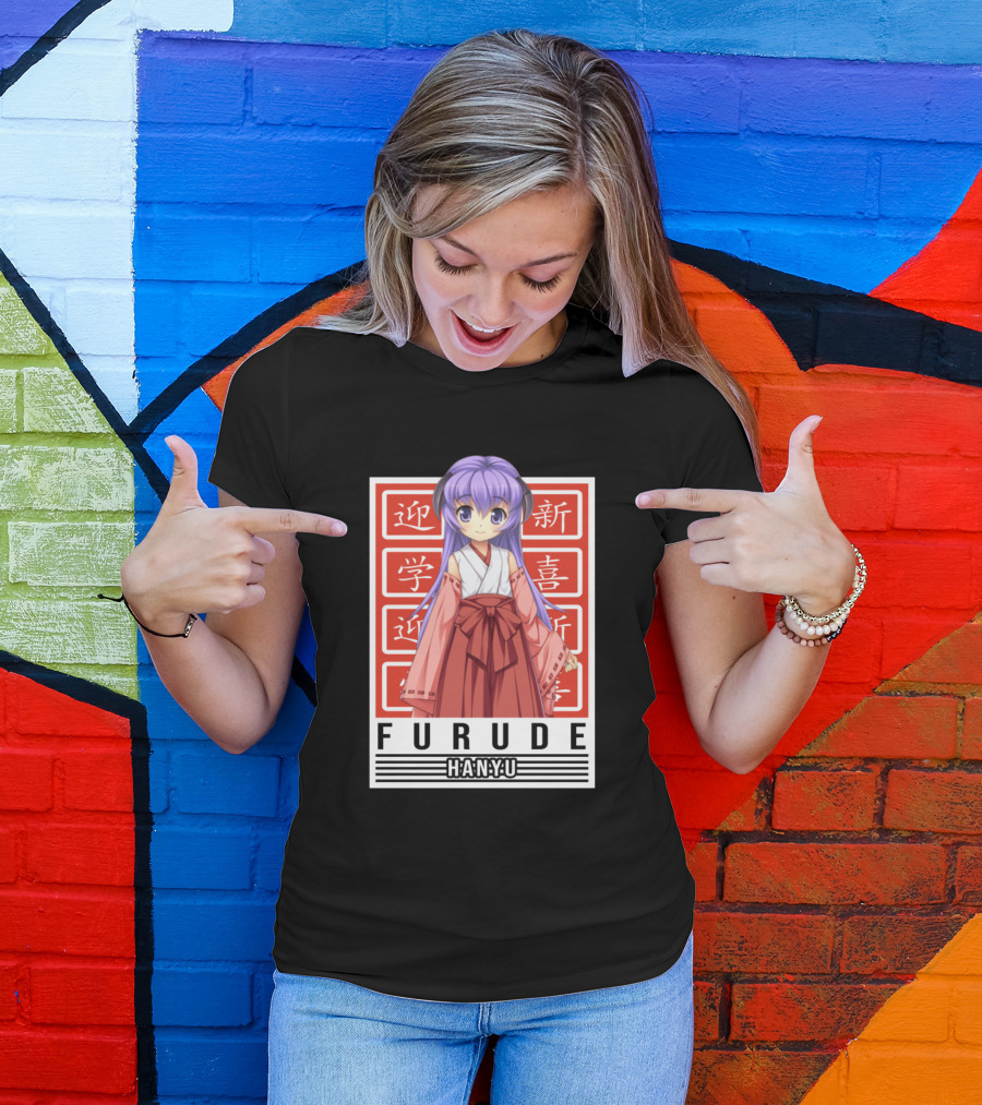 Furude Hanyu Higurashi No Naku Koro Red Character T-Shirt