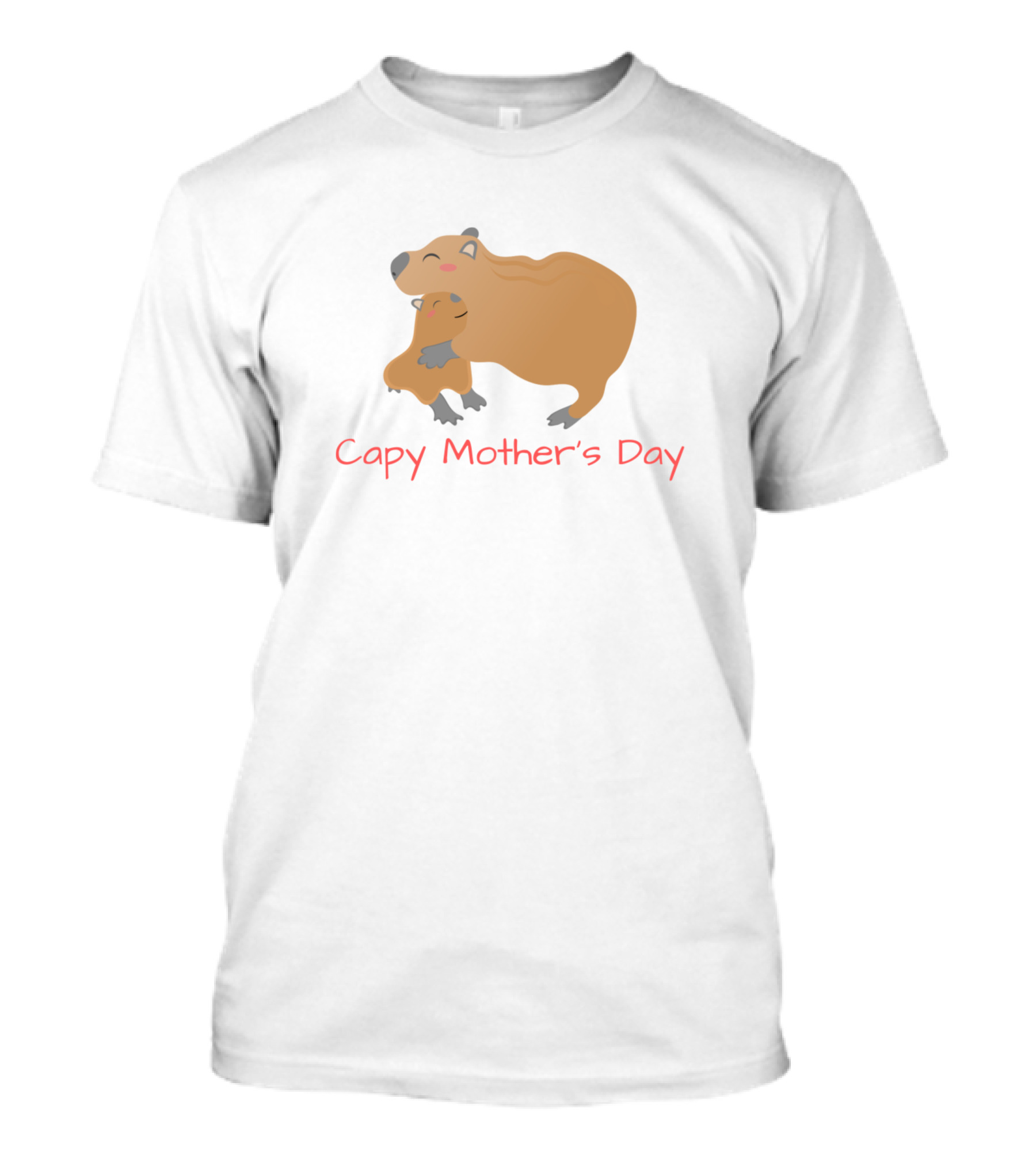 Capy Mother's Day Hugging Capybara T-Shirt