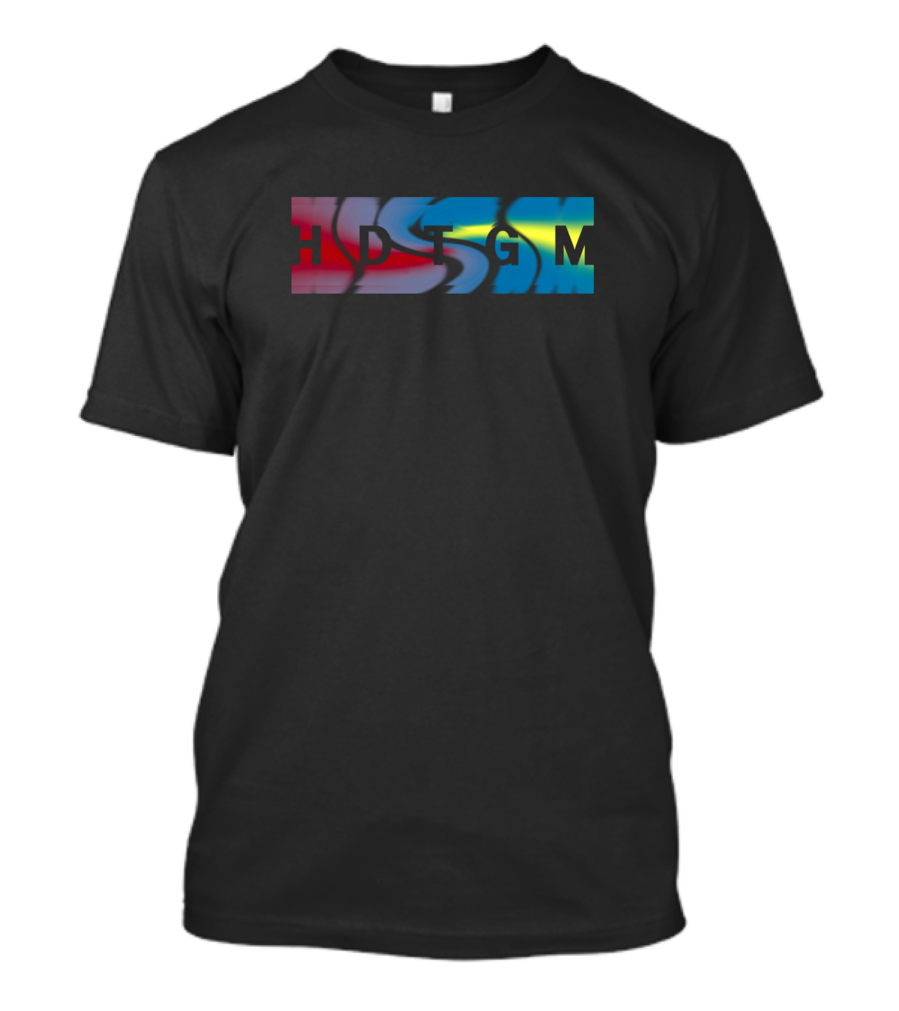 HDGTGM How Did This Get Made Colorful Abstract Letters T-Shirt