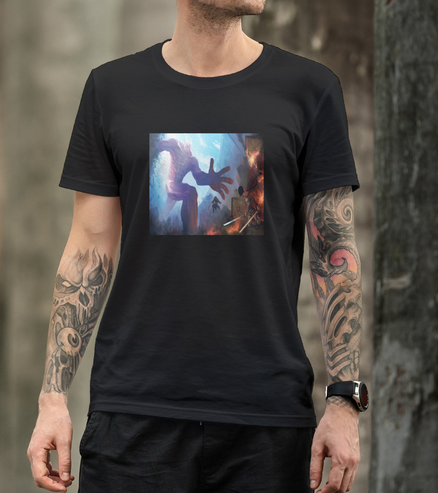 Attack On Titan Slayers Epic Battle Scene T-Shirt