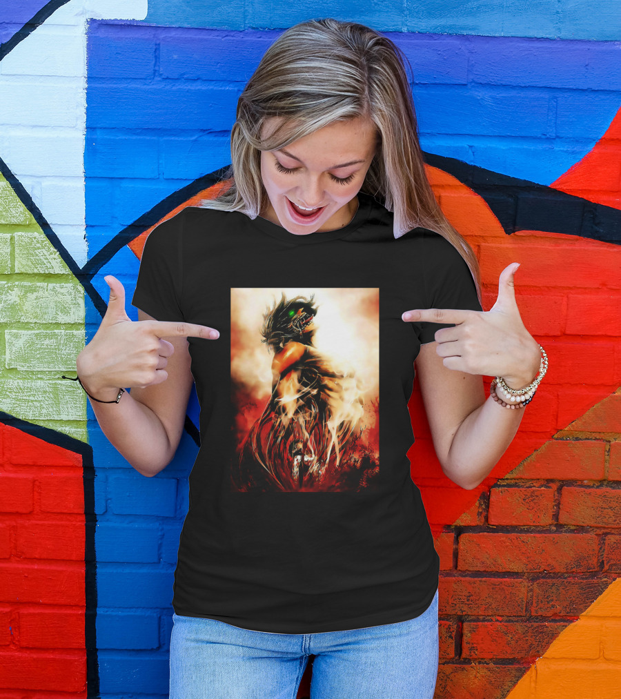 Titans King Eren Yeager Transformation Anime T-Shirt