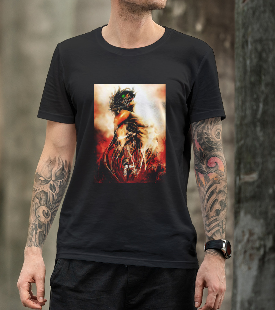 Titans King Eren Yeager Transformation Anime T-Shirt