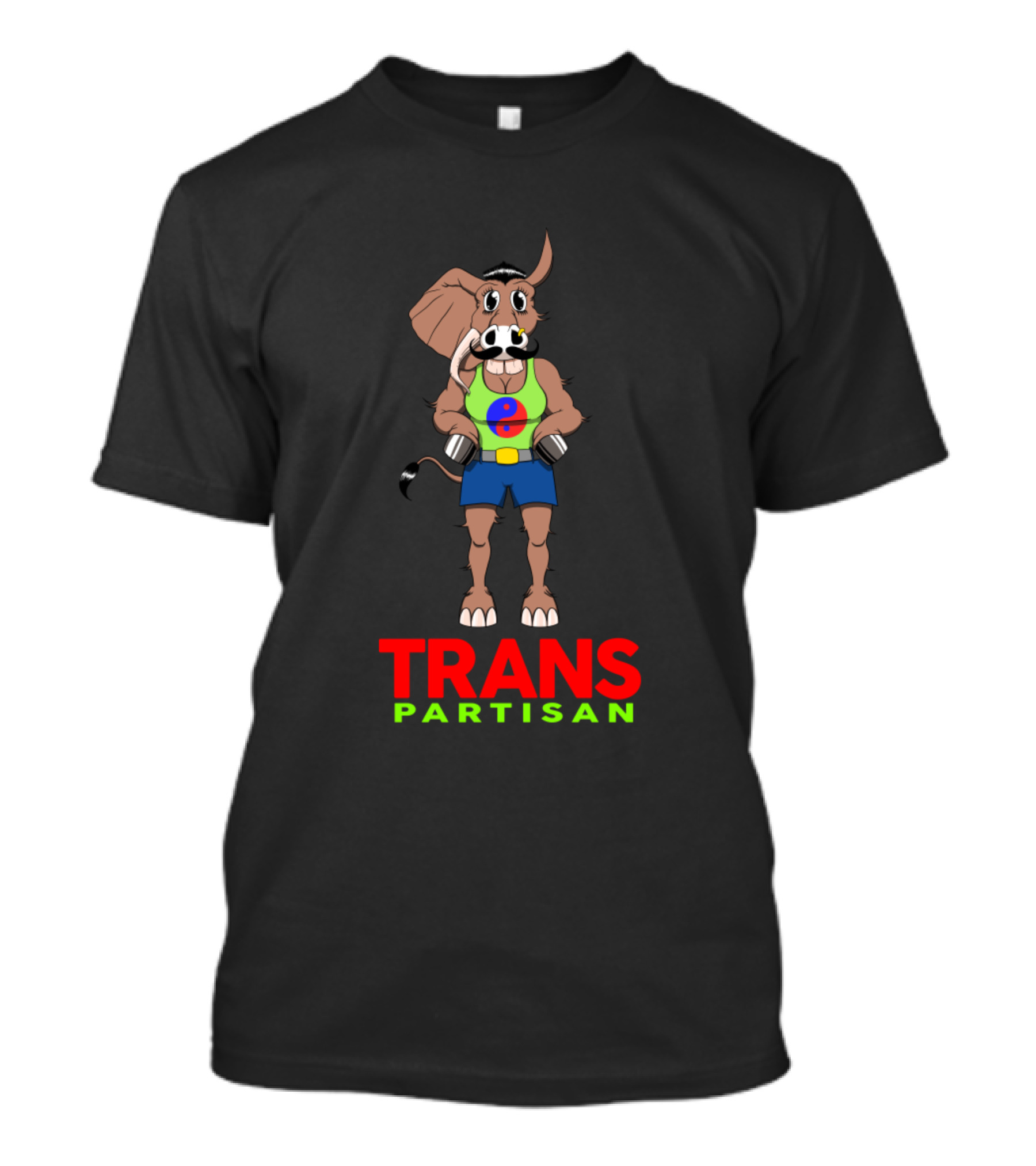 TRANS PARTISAN Transspecies Strongman Elephant And Donkey Hybrid T-Shirt