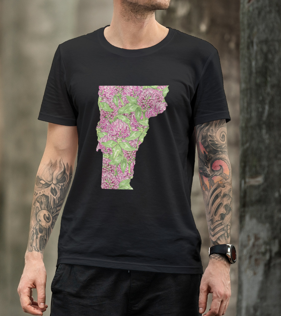 Vermont Red Clover Floral T-Shirt