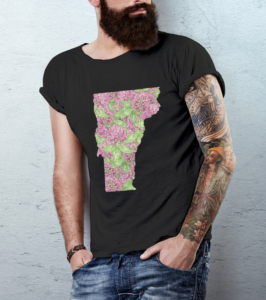 Vermont Red Clover Floral T-Shirt